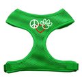 Unconditional Love Peace  Love  Paw Design Soft Mesh Harnesses Emerald Green Large UN760884